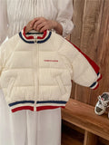 MQTIME  -   Kids Baseball Cotton Clothes Jackets Autumn Winter Padded Down Warm Coats Boys Girls Fashion Outerwear 2-10 Years