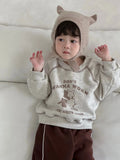  MQTIME  -  Winter New Children Long Sleeve Fleece Sweatshirt Boys Girls Cartoon Pullover Baby Plus Velvet Thick Warm Tops Kids Clothes