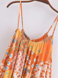 MQTIME  -  A-line Boho Dress Strapless Printed Summer Dress Femme Rayon Floral Straight Chic Maxi Dress Straps Holiday Vestidos