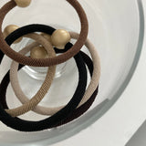 Mqtime New Woman Korean Small Beads Hair Ties Ladies Hair Accessories Rubber Band Elastic Hairband Scrunchies Hair Ring Rope Headwear