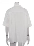 MQTIME  -  Summer New Women's Clothing Solid Color V-neck Slim Single-breasted Waist-cinching Dress Ladylike Short Skirt
