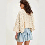 MQTIME  -  New High-waisted Denim Skirts Femme Retro Denim Pleated Mini Skirt A-line Free Style Skirt Hippie People Chic Bottoms