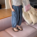 MQTIME  -  Summer New Children Striped Capri Pants Boys Girls Casual Pants Baby Thin Cotton Mosquito-proof Pants Kids Loose Trousers