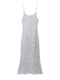  MQTIME  - Silvery Sequin Fashion Long Dress Women's Backless Slim High Waist Patchwork Elegant Party Dress Female Glitter Maxi Dress