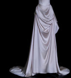 MQTIME  -  Luxury Cocktail Dress Off-the-Shoulder Mermaid With Asymmetrical Layered Skirt Suitable For Lladies' Banquet and Evening Gown