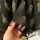 MQTIME  -  Baby Girl Princess Puff Sleeve Tutu Dress Gold Feather Infant Toddler Vintage Vestido Party Pageant Birthday Baby Clothes 1-12Y