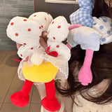 MQTIME  -  Cartoon Lower Body Of Animal Large Flower Scrunchie For Women Girls Sweet Hair Band Headband Hair Tie Cute Hair Accessories