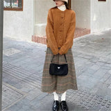 MQTIME  -  2025 Corner Button Sweater Cardigan Casual Loose Spring New Models with Knitted Sweater Jacket Women Clothing