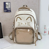 MQTIME  -  Adorable  Bapa for Middle School Girls High Aesthetic Durable Nylon Waterproof Large Capaci School Bag Cartoon Design
