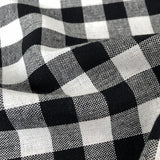  MQTIME  -  Retro Linen Black And White Plaid Girls Square Neck Dress Summer New Baby Girl Cotton Linen Loose Breathable Sleeveless Dresses