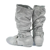 MQTIME  -  Suede Sole Boot Step Women Latin Dance Boots Salsa Shoe Long Warm Up Line Shoes West Coast Swing Swayd Dance Boots