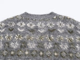  MQTIME  -  Women's Soft Knitted Pullover Women Fashion Long Sleeve Vintage Jacquard Sweater New Casual Loose Knitwear Tops ﻿ ﻿