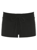 MQTIME  -  Women's Low Waist Drawstring Shorts Slim Fit Casual Knit Pants Sporty Bottoms for All Seasons, Comfortable Home Wear