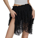 MQTIME  -  Spring/summer Women's Y2k Lace Skirt Lace Pleated Women's Skirt