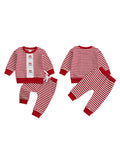 MQTIME  -  Cute Baby Girls Winter Holiday Clothes Reindeer Print Hoodie and Leggings Set for Christmas Party Outfit