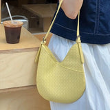 MQTIME  -  Harajuku Yellow Straw Bag Purse Women Hot Girls Weaving Chic Casual Shoulder Bags Ladies Holiday Beach Bag Handbag New