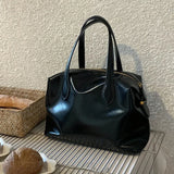  MQTIME  -  Women's Handbag High-end Textured Pillow Tote Bag Soft Leather Large Capacity Commuter Shoulder Bag Fashion Casual Luxe Work Bag