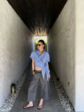  MQTIME  -  Y2K Stylish Streetwear Faux Two-Piece Splicing Design Loose Fit Versatile Straight Cut Cropped Trousers