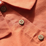  MQTIME  -  Autumn Girls Doll Collar Cotton Linen Dress New Chic Retro Loose Long-Sleeved Baby Girl Casual Party Dresses