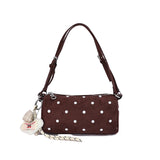 MQTIME  -  Women Small Polka Dot PU Underarm Shoulder Bag Lady Retro Handbags and Purses New Trend Cute Hand Bags