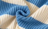 MQTIME  -   Boys Striped Sweaters Autumn Kids Loose Pullover Fashion Jumper New Children Warm Bottoming Teen Knitted Clothes