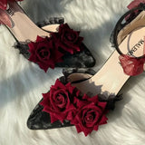 MQTIME  -  heeled sandals designer shoes woman trend lolita cosplay Elegant woman heeled shoes black goth y2k Luxury heels japanese