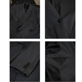 MQTIME  -  Autumn Korean Diagonal Buckle Stripe Oversized Blazer Loose Back Split Casual Coat For Women