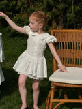 MQTIME  -  New Summer Baby Girls Princess Dresses Lace Embroidery Ruffles Sleeve Children Cute White Dress