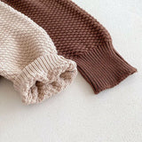 MQTIME  -  New Autumn Winter 0-3Yrs Toddler Baby Girl Boys Clothes Infant Baby Girls Boys Long Sleeved Solid Color Cardigan Jumpsuit