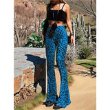  MQTIME  -  Flare Yoga Pants For Women - Soft High Waist Bootcut Leggings Tall & Long Leopard Flared Pants