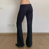 MQTIME  -  Casual Pants Ripped Womens Korean Kpop Streetwear Trendy Ins Urban Fashion Tide Young Oversized Harajuku Hip Feeling Girl Female