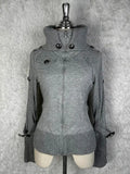 MQTIME  -  Grey Vintage Woman Y2k Clothes Hoodies 2000s Girl Streetwear Autumn Fashion Casual Jacket Female Cardigan  Hoodie Hip Hop Grunge
