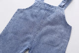MQTIME  -  2Piece Summer Toddler Boy Outfits Korean Fashion Stripe Short Sleeve Cotton Baby Tops+Denim Overall Boutique Kids Clothing B071