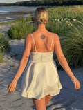 MQTIME  -  sexy Women's two pieces set dress Suits  Lace Trim V-Neck Dresses Belted Maxi Robe Loungewear Chic  Sexy Beach home Outfit