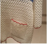 MQTIME  -  Elegant Hollow out Knitwear Polo Collar Short Style Summer New Arrival Women's Fashion Light Weight Polyester Fiber Top