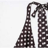 MQTIME  -  Polka Dot Halter Backless Long Dress Women Off Shoulder V-neck Scarf Sexy Sleeveless Dresses 2025 Summer Street Holiday Robe