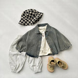 MQTIME  -  Autumn New Children Loose Denim Cardigan Girls Vintage Dolman Sleeve Jacket Fashion Kids Boys Casual Coat Baby Clothes