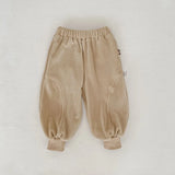 ﻿ MQTIME  -  New autumn clothing for infants aged 0-3, stylish casual pants, double-sided velvet casual pants