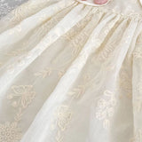 MQTIME  -  New Summer Children Clothes 1-5Yrs Kids Princess Dresses Sleeveless Cotton Lace Splicing Baby Girl Party Dress