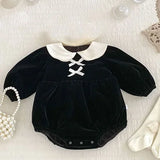 MQTIME  -  New Winter Toddler Baby Girl Thicken Warm Romper Long Sleeved Hooded Print Baby Jumpsuit Children Thicken Warm Clothes