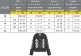 MQTIME  -  Women Vintage Casual Chic Cardigan Women Argyle O-Neck Single Breasted Knitted Coat Fashion Autumn Winter Holiday Lady Coat