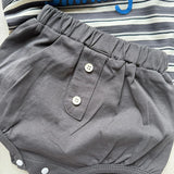 MQTIME  -  New Summer 0-24M Infant Baby Boys Girl Clothes Suit Sleeveless Striped Letter Printed Vest+PP Shorts Children Clothes Set