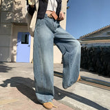 MQTIME  -  Versatile Loose Fashionable Women's Spring 2025 New Wide Leg Casual Jeans