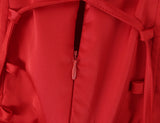 MQTIME  -  Sexy Women Satin Fold Chest Pad Bra Slash Shoulder Dress Corse Boning Low Waist Cross Lacing Up Back Ball Gown BUD Dresses Robe