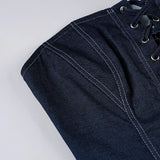 MQTIME  -  Casual Solid New Dress Sets Women Summer Bandage Lmitation Denim Tube Tops Mid-Waisted A-Line Mini Skirts Two Piece Suits