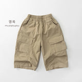MQTIME  -  Spring New Children Cargo Pants Solid Baby Casual Pocket Pants Boys Girls Loose Trousers Fashion Kids Clothes