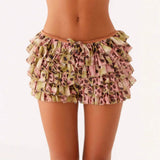 MQTIME  -  New Multi-layer Cake Stacking Skirt Hot Pants Babes Sexy Fashion Lace Skirt