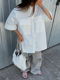 MQTIME  -  Summer New Women's Clothing Solid Color V-neck Slim Single-breasted Waist-cinching Dress Ladylike Short Skirt