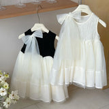 MQTIME  -  Baby Girls Sweet Dress Summer New Style Baby Birthday Princess Gown Kids Mesh Puffy Vestidos Children Casual Sleeveless Clothing