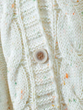 MQTIME  -  Colorful long sleeved button sweater cardigan for autumn and winter, soft and sticky thick thread thin women's knitted sweater